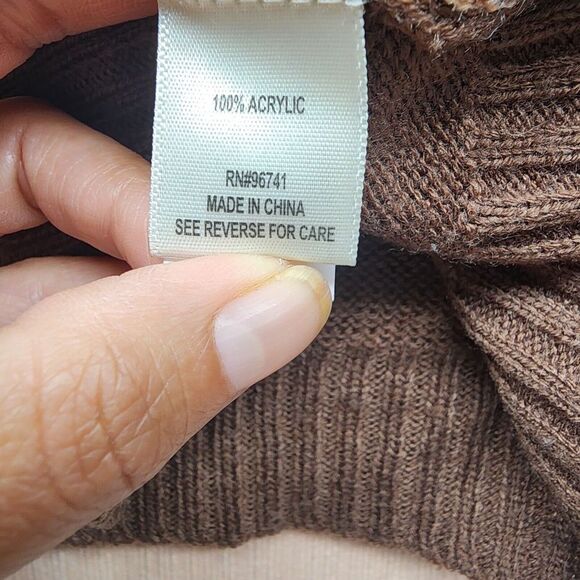 Neon Soul Houndstooth Sweater Vest Women’s M Brown Beige Blue Retro Preppy Knit - Picture 5 of 8